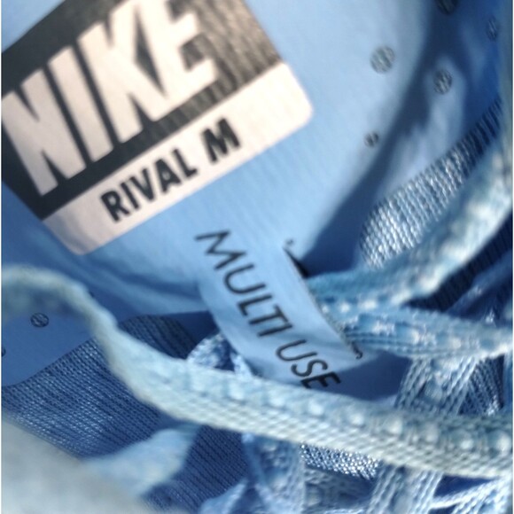 Nike Racing Shoes Rival M Multi Use Sneaker Lace Tie Aqua Adult Sz9-runs Small - Picture 6 of 12